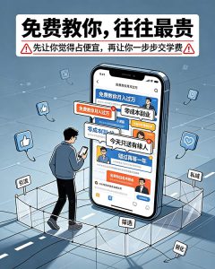 关于网上那些”免费教人”的套路，我想说点得罪人的实话