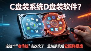 C 盘装系统 D 盘装软件？这个 “老传统” 该改改了，重装系统后它照样报废