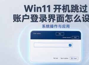 Win11开机跳过账户登录界面怎么设置