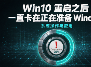 Win10重启之后一直卡在正在准备Windows