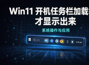 Win11开机任务栏加载很久才显示出来