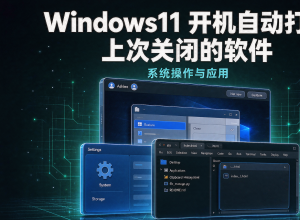 Windows11开机自动打开上次关闭的软件