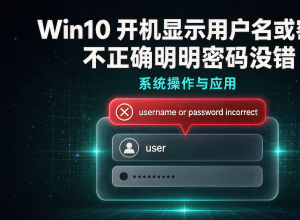 Win10开机显示用户名或密码不正确明明密码没错