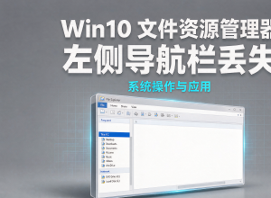 Win10文件资源管理器左侧导航栏丢失