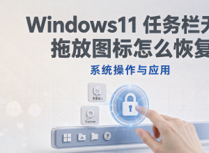 Windows11任务栏无法拖放图标怎么恢复