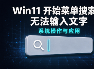 Win11开始菜单搜索框无法输入文字