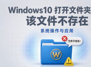 Windows10打开文件夹提示该文件不存在