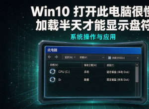 Win10打开此电脑很慢加载半天才能显示盘符
