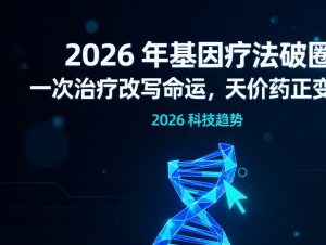碱基编辑基因疗法科普：AI 辅助药物研发 2026 医疗科技突破
