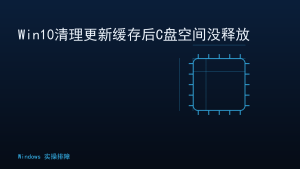 Win10清理更新缓存后C盘空间没释放