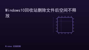 Windows10回收站删除文件后空间不释放