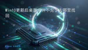 Win10更新后桌面文件不见了去哪里找回