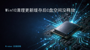 Win10清理更新缓存后C盘空间没释放