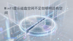 Win11提示磁盘空间不足但明明还有空间