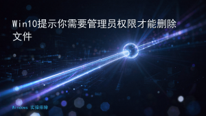 Win10提示你需要管理员权限才能删除文件