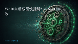 Win10自带截图快捷键Win+Shift+S失效
