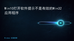 Win10打开软件提示不是有效的Win32应用程序
